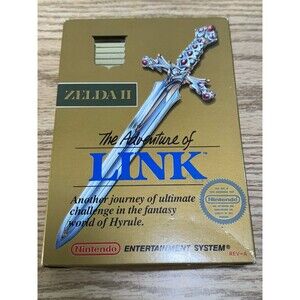 Zelda II: The Adventure of Link (Nintendo‎ NES 1988) Gold CIB Tested